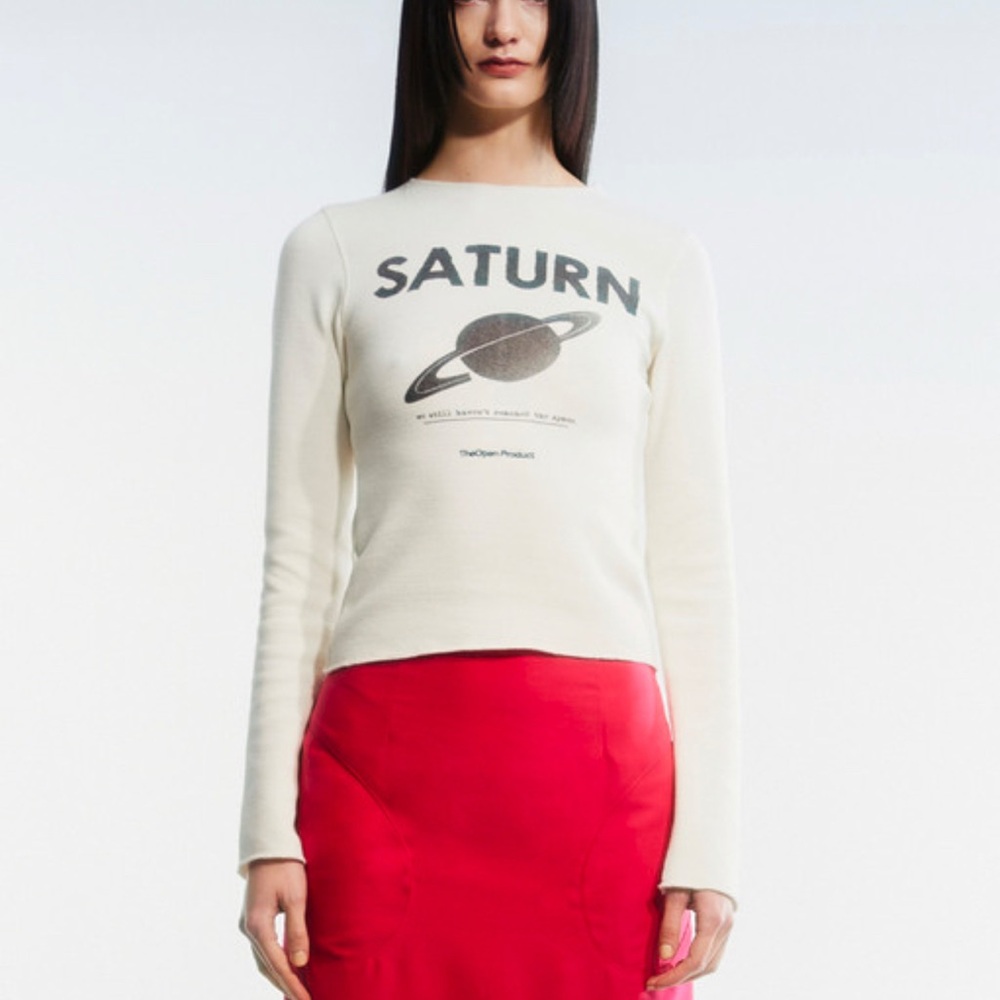 The Open Product Saturn shirt in Cream, brand new, size 2